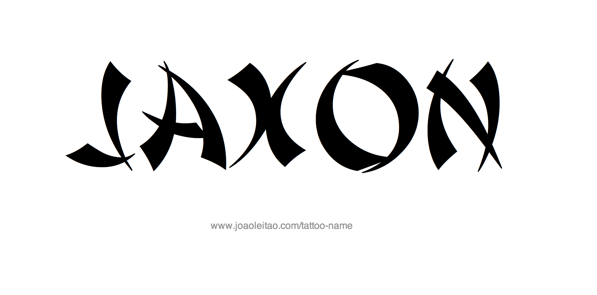 Jaxon Name Tattoo Designs